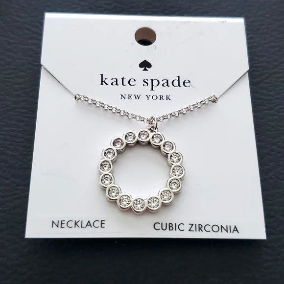 Kate Spade New York Full Circle Mini Pendant Necklace NWT - Picture 4 of 5